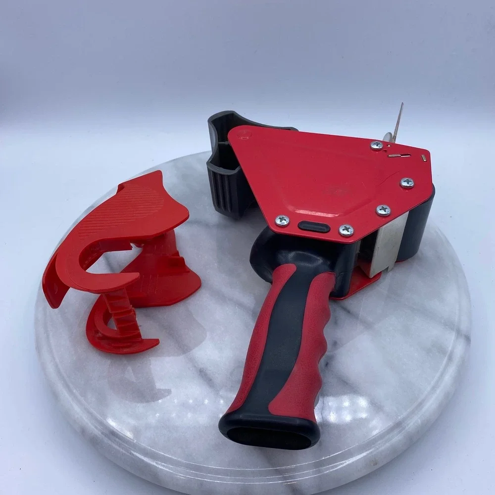 Scotch 3M H180 Tape Dispenser Red Industrial Pistol Grip Packing Tool with Extra
